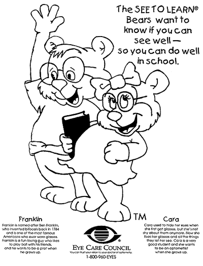 eye doctor coloring page